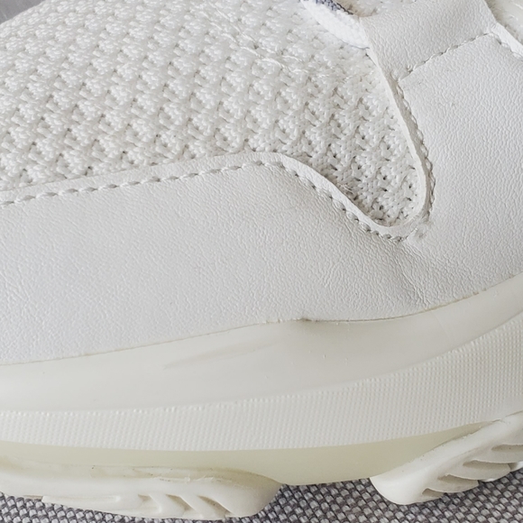 Steve Madden GAURI Dad Sneaker Off-White knit/Hot pink platforms athletic - Picture 14 of 15